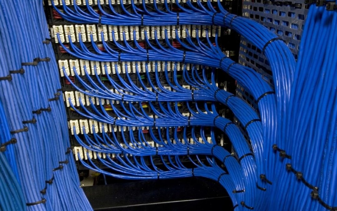 Terminated Cat6 patch panels